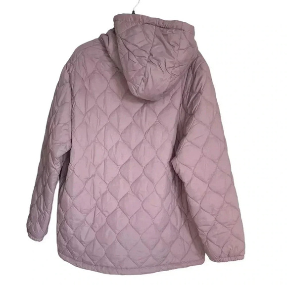 New Balance Women's dusty Rose short quilted puffer coat sz 3 X - Picture 4 of 6